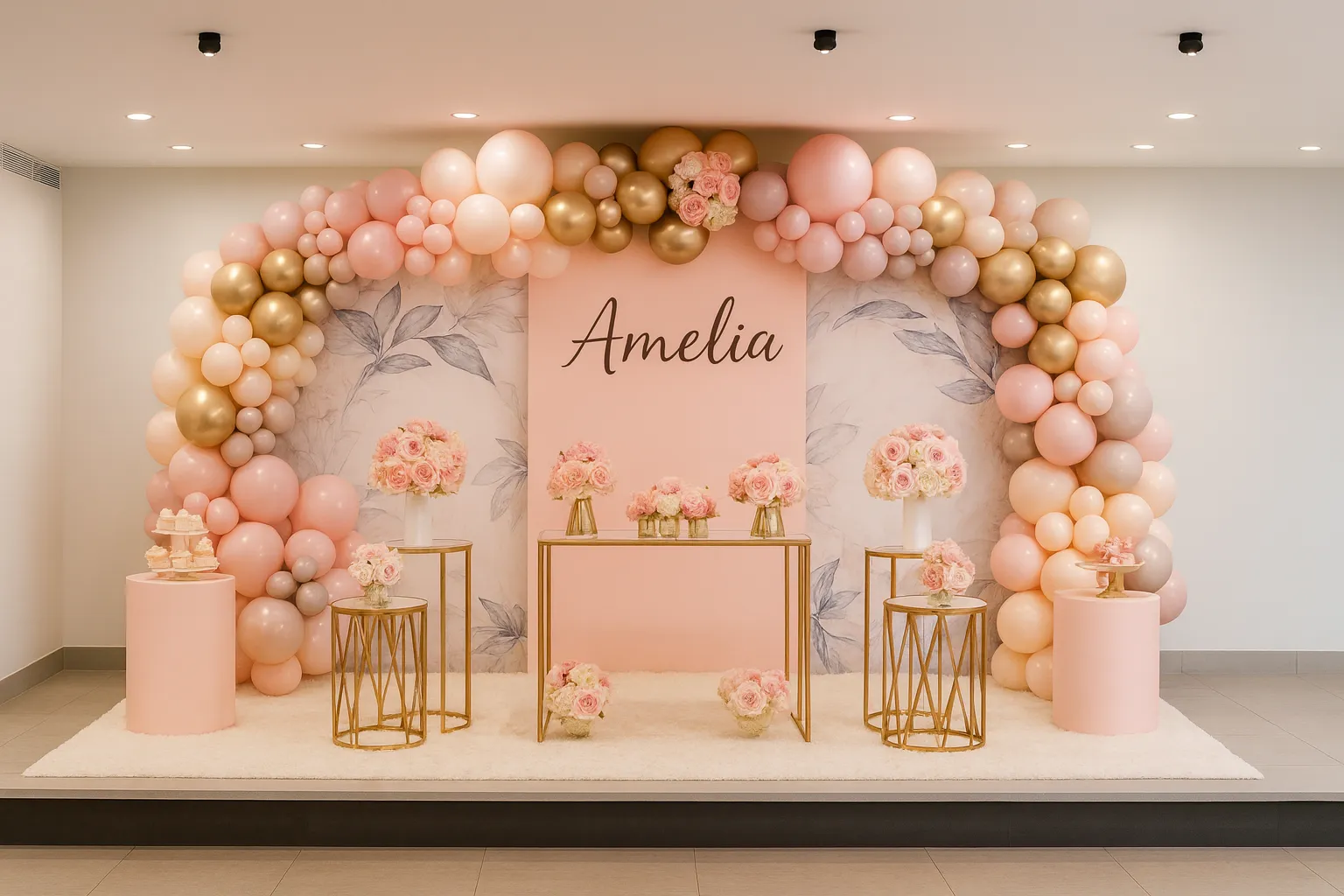 Colorful birthday party decoration - View 2