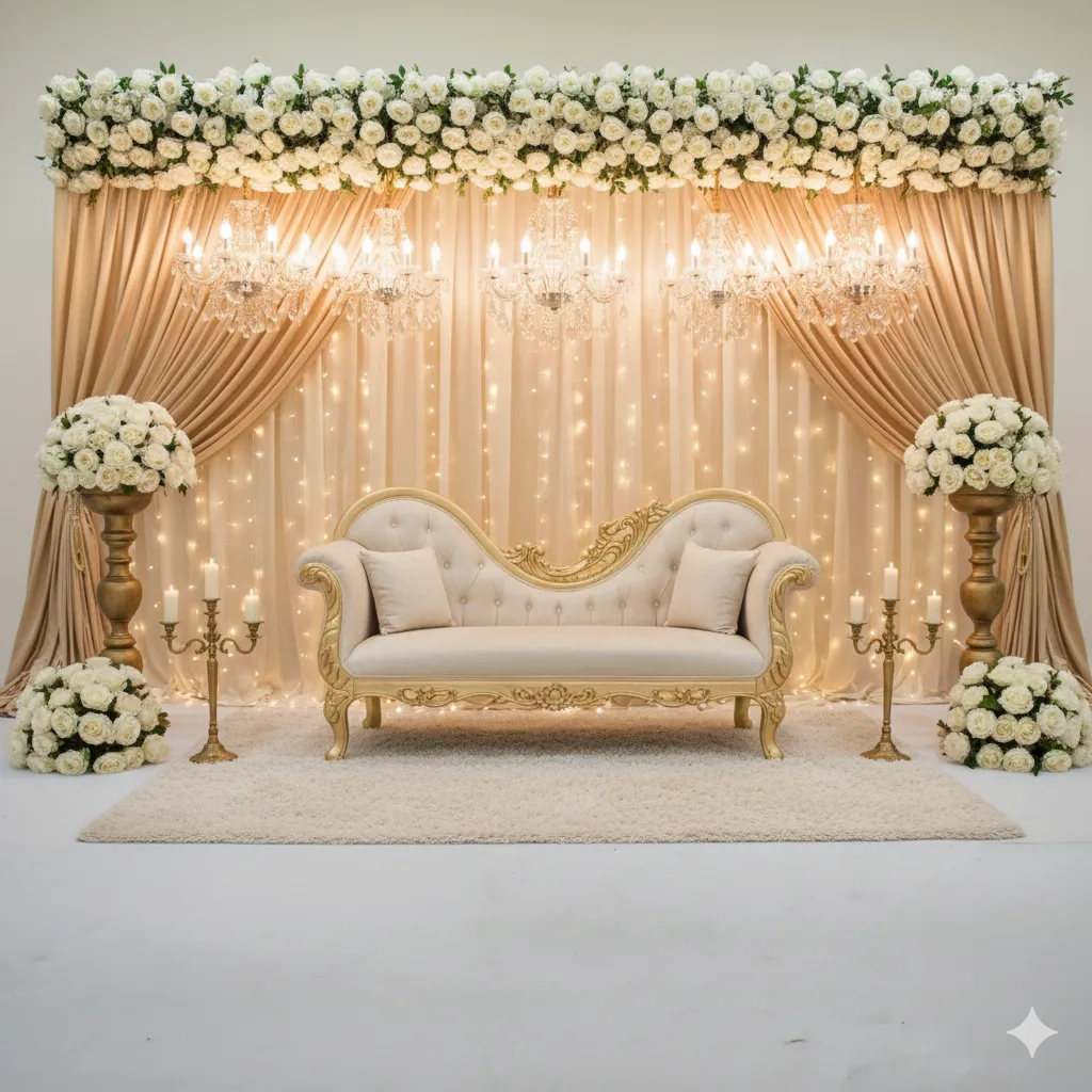 Beautiful reception decoration and arrangements - View 5