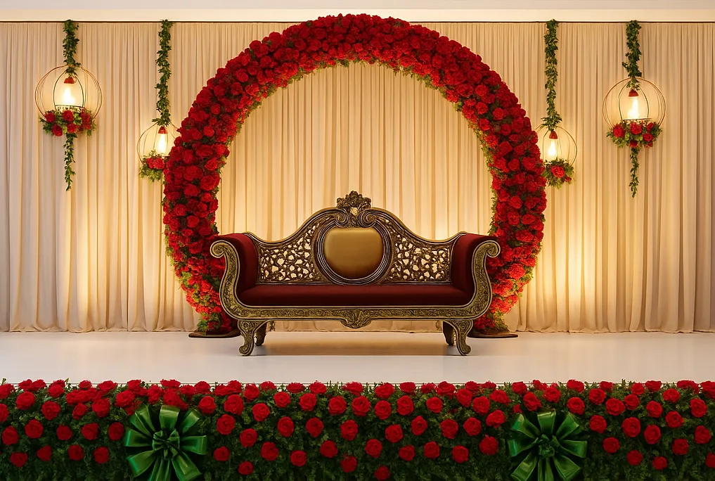 Beautiful reception decoration and arrangements - View 8