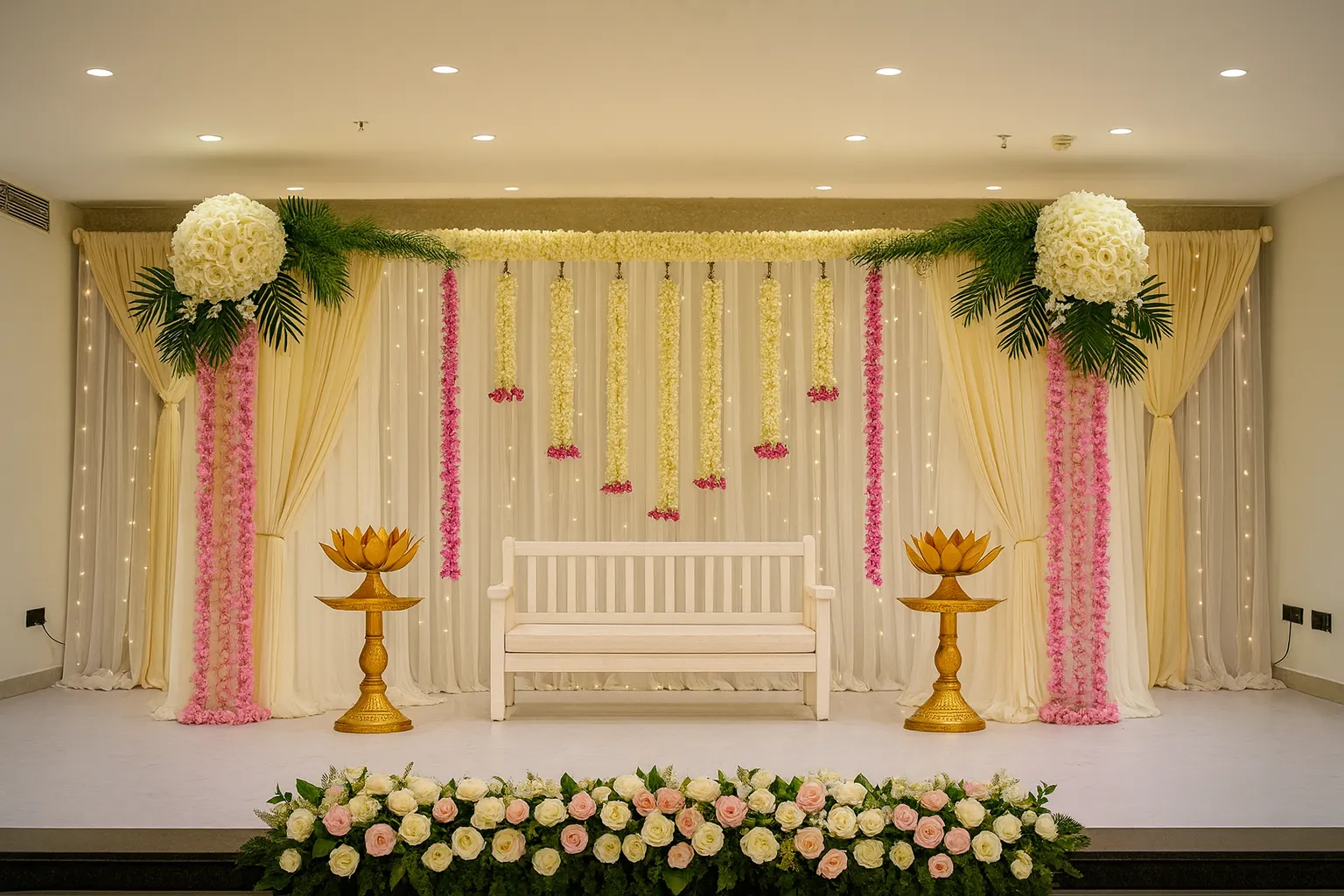 Traditional saree ceremony decoration - View 2